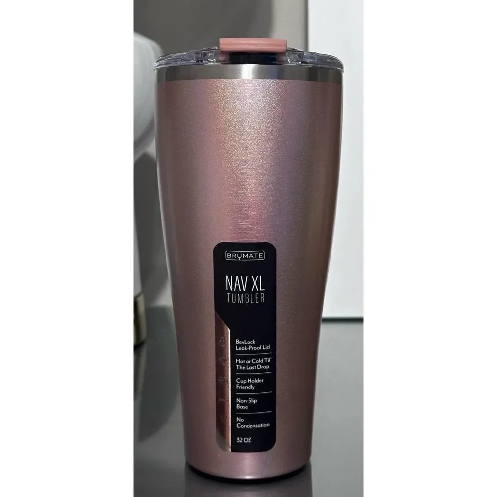 BruMate NAV XL 32oz, GLITTER‎ ROSE GOLD